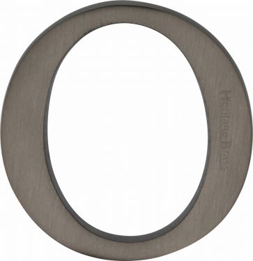 Click Here To Enlarge This Photo Of C1565 2 O-MB Heritage Brass Alphabet O Pin Fix 51mm &lpar;2"&rpar; Matt Bronze Finish