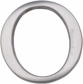 C1565 2 O-SC Heritage Brass Alphabet O Pin Fix 51mm &lpar;2"&rpar; Satin Chrome Finish