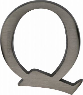 Click Here To Enlarge This Photo Of C1565 2 Q-MB Heritage Brass Alphabet Q Pin Fix 51mm &lpar;2"&rpar; Matt Bronze Finish