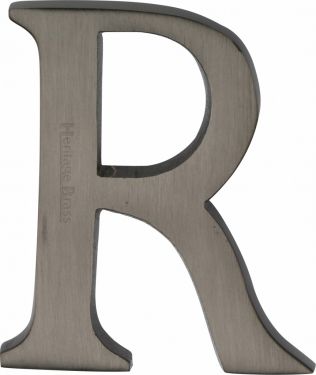 Click Here To Enlarge This Photo Of C1565 2 R-MB Heritage Brass Alphabet R Pin Fix 51mm &lpar;2"&rpar; Matt Bronze Finish
