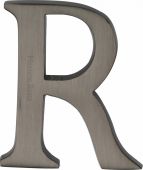 C1565 2 R-MB Heritage Brass Alphabet R Pin Fix 51mm &lpar;2"&rpar; Matt Bronze Finish