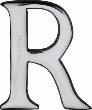 Click Here To Enlarge This Photo Of C1565 2 R-PC Heritage Brass Alphabet R Pin Fix 51mm &lpar;2"&rpar; Polished Chrome Finish