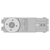 L27253 - AXIM TC-9901 Concealed Transom Closer Body Only Size 1 &lpar;Hold Open&rpar;