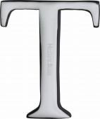 C1565 2 T-PC Heritage Brass Alphabet T Pin Fix 51mm &lpar;2"&rpar; Polished Chrome Finish