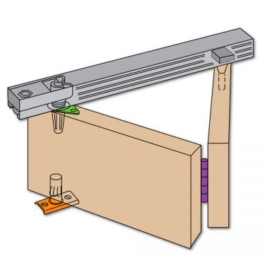 Click Here To Enlarge This Photo Of 1158 - HENDERSON B15&sol;4 Door Bifold Folding Track Sliding Door Gear to suit 1525mm Opening &lpar;Max 4 Doors&rpar;