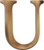 C1565 2 U-AT Heritage Brass Alphabet U Pin Fix 51mm &lpar;2"&rpar; Antique Brass Finish