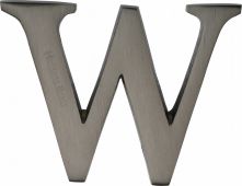 C1565 2 W-MB Heritage Brass Alphabet W Pin Fix 51mm &lpar;2"&rpar; Matt Bronze Finish