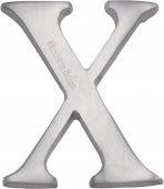 C1565 2 X-SC Heritage Brass Alphabet X Pin Fix 51mm &lpar;2"&rpar; Satin Chrome Finish