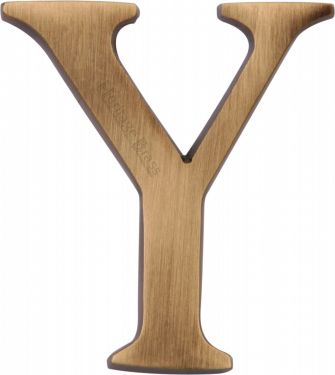 Click Here To Enlarge This Photo Of C1565 2 Y-AT Heritage Brass Alphabet Y Pin Fix 51mm &lpar;2"&rpar; Antique Brass Finish