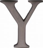 C1565 2 Y-MB Heritage Brass Alphabet Y Pin Fix 51mm &lpar;2"&rpar; Matt Bronze Finish