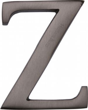 Click Here To Enlarge This Photo Of C1565 2 Z-MB Heritage Brass Alphabet Z Pin Fix 51mm &lpar;2"&rpar; Matt Bronze Finish