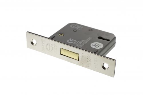 Click Here To Enlarge This Photo Of Atlantic - ALKDEAD3LK25PN 3 Lever Key Deadlock &lbrack;CE&rsqb; 2&period;5" - Polished Nickel