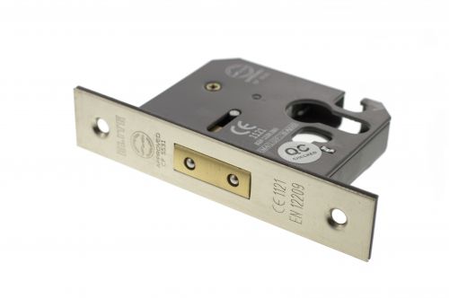 Click Here To Enlarge This Photo Of Atlantic - ALKDEADE25SN Euro Profile Mortice Deadlock &lbrack;CE&rsqb; 2&period;5" - Satin Nickel