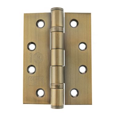Click Here To Enlarge This Photo Of Atlantic - AH1433AB Grade 13 Fire Rated Ball Bearing Hinges 4" x 3" x 3mm - Antique Brass