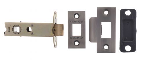 Click Here To Enlarge This Photo Of Atlantic - AL3MBN Heavy Duty Bolt Through Tubular Mortice Latch 3" - Matt Gun Metal