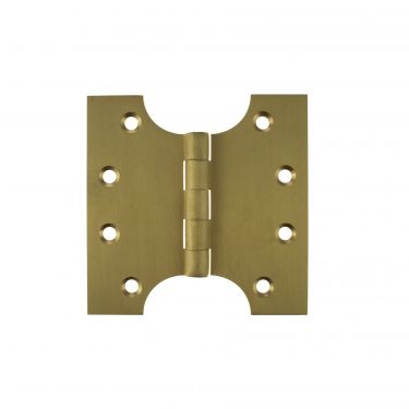 Click Here To Enlarge This Photo Of Atlantic - APH424SB &lpar;Solid Brass&rpar; Parliament Hinges 4" x 2" x 4" - Satin Brass