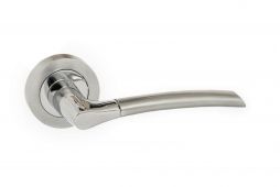Atlantic - ECO10SCPC Eco 'Swell' Aluminium Lever on Round Rose - Satin&sol;Polished Chrome