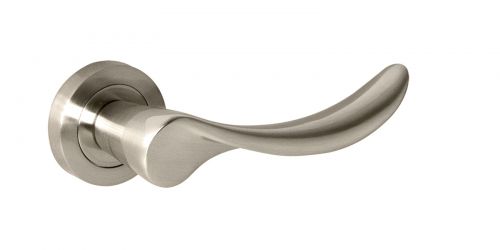 Click Here To Enlarge This Photo Of Atlantic - M27SN Mediterranean 'Malaga' Lever on Round Rose - Satin Nickel
