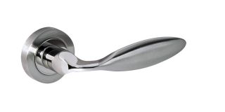 Atlantic - M46SNNP Mediterranean 'Ibiza' Lever on Round Rose - Satin&sol;Polished Nickel