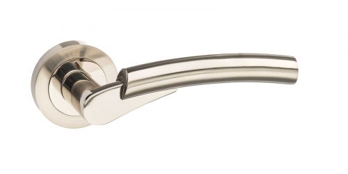 Click Here To Enlarge This Photo Of Atlantic - M53SNNP Mediterranean 'Messina' Lever on Round Rose - Satin&sol;Polished Nickel