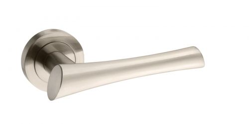 Click Here To Enlarge This Photo Of Atlantic - M60SN Mediterranean 'Corsica' Lever on Round Rose - Satin Nickel