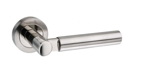 Click Here To Enlarge This Photo Of Atlantic - M63SNNP Mediterranean 'Palermo' Lever on Round Rose - Satin&sol;Polished Nickel