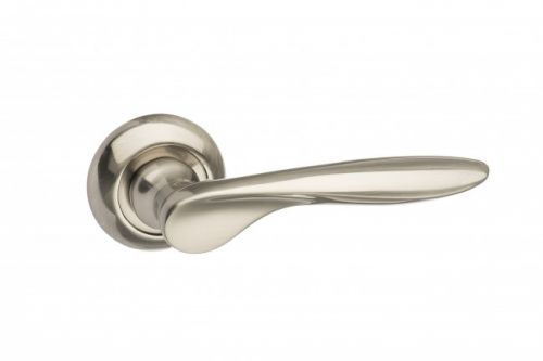 Click Here To Enlarge This Photo Of Atlantic - MC25SN Mediterranean 'Malta' Lever on Round "C" Rose - Satin Nickel