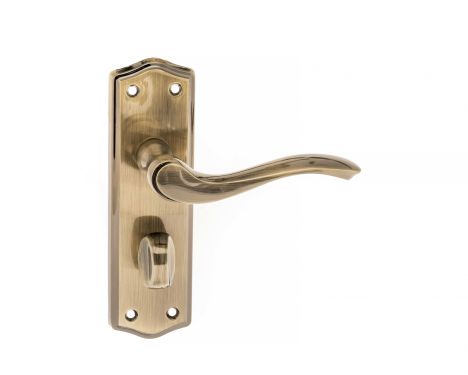 Click Here To Enlarge This Photo Of Atlantic - OE178WCAB Old English 'Warwick' WC Levers on Backplate - Antique Brass