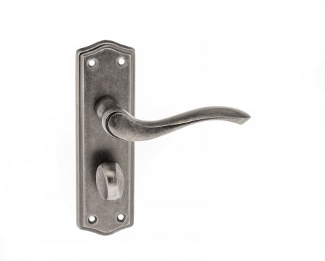 Click Here To Enlarge This Photo Of Atlantic - OE178WCDS Old English 'Warwick' WC Levers on Backplate - Distressed Silver