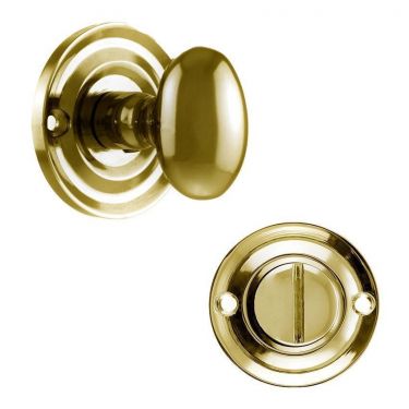 Click Here To Enlarge This Photo Of Atlantic - OEOWCPB Old English Solid Brass Oval WC Turn and Release - Polished Brass