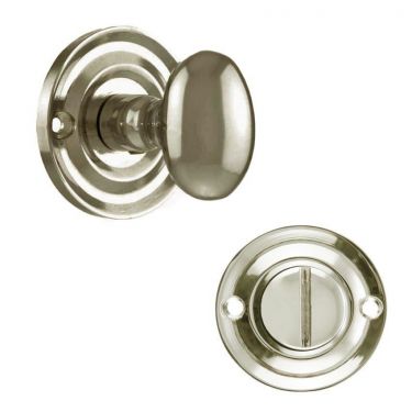 Click Here To Enlarge This Photo Of Atlantic - OEOWCPN Old English Solid Brass Oval WC Turn and Release - Polished Nickel