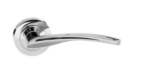 Click Here To Enlarge This Photo Of Atlantic - S22RPC STATUS 'Arizona' Lever on Round Rose - Polished Chrome