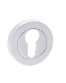 Atlantic - S2ESCERPC STATUS Euro Escutcheons on Round Rose - Polished Chrome