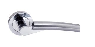 Atlantic - S32RSCPC STATUS 'Florida' Lever on Round Rose - Satin&sol;Polished Chrome