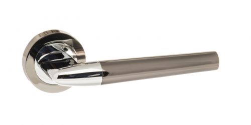 Click Here To Enlarge This Photo Of Atlantic - S37RBNPC STATUS 'Tennessee' Lever on Round Rose - Black Nickel&sol;Polished Chrome