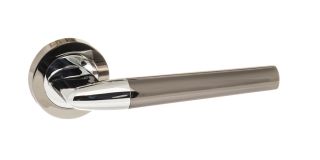 Atlantic - S37RBNPC STATUS 'Tennessee' Lever on Round Rose - Black Nickel&sol;Polished Chrome
