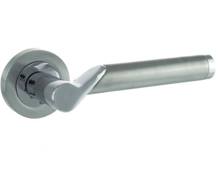 Click Here To Enlarge This Photo Of Atlantic - S38RSCPC STATUS 'Hawaii' Lever on Round Rose - Satin&sol;Polished Chrome