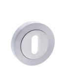 Atlantic - S3ESCKRSCPC STATUS Key Escutcheons on Round Rose - Satin&sol;Polished Chrome