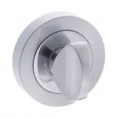 Atlantic - S3WCRSCPC STATUS WC Turn and Release on Round Rose - Satin&sol;Polished Chrome
