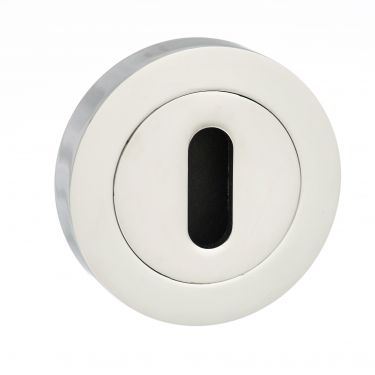 Click Here To Enlarge This Photo Of Atlantic - SPMESCKCP Senza Pari Key Escutcheons on Round Rose - Polished Chrome