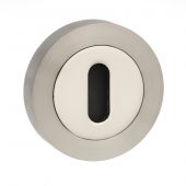Atlantic - SPMESCKSNNP Senza Pari Key Escutcheons on Round Rose - Satin Nickel&sol;Nickel Plate