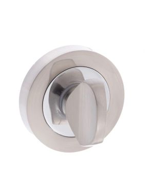 Click Here To Enlarge This Photo Of Atlantic - SPMWCSNCP Senza Pari WC Turn and Release on Round Rose - Satin Nickel&sol;Chome Plate
