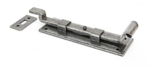 Click Here To Enlarge This Photo Of 33662 From The Anvil Pewter Patina 6" Cranked Door Bolt