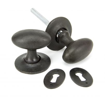 Click Here To Enlarge This Photo Of 33229 From The Anvil Beeswax Oval Mortice&sol;Rim Knob Set