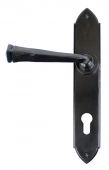 33273 From The Anvil Black Gothic Lever Espag&period; Lock Set  - 92mm Centres - 192mm Screw Centres