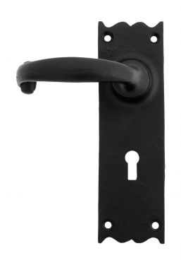 Click Here To Enlarge This Photo Of 73106 From The Anvil Black Cottage Lever Lock Set