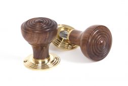 83562 From The Anvil Rosewood Ringed Mortice&sol;Rim Knob Set