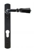 33119 From The Anvil Black Narrow Lever Espag&period; Lock Set  - 92mm Centres - 123mm Screw Centres