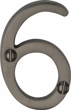 Click Here To Enlarge This Photo Of C1567 6-MB Heritage Brass Numeral 6 Face Fix 51mm &lpar;2"&rpar; Matt Bronze Finish