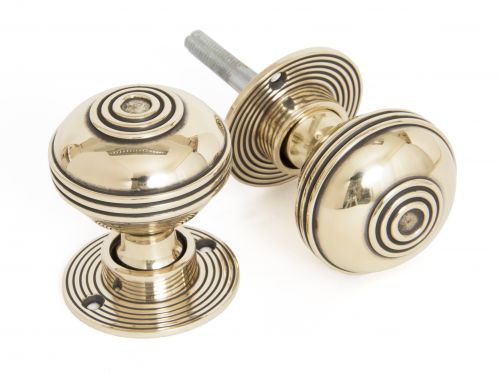 Click Here To Enlarge This Photo Of 83857 From The Anvil Aged Brass Prestbury Mortice&sol;Rim Knob Set - 50mm